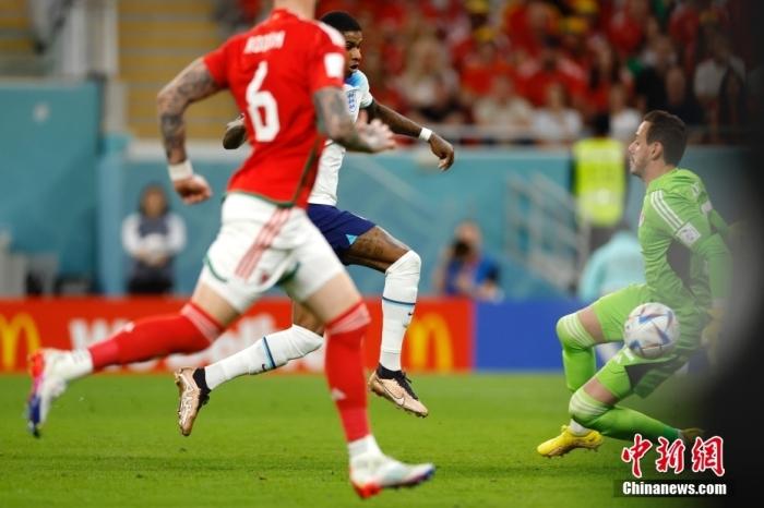 拉什福德梅开二度助英格兰3-0胜威尔士晋级16强